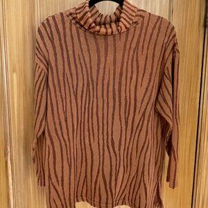 Vintage Jacque &Koko Rust Turtleneck Size 14